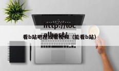 看b站吧在线看视频（能看b站）